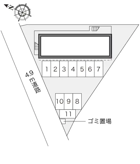 ★手数料０円★加古川市加古川町美乃利　月極駐車場（LP）